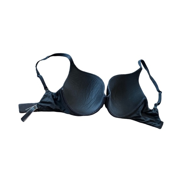 Lace Trim Push Up Victorias Secret Perfect Shape Bra Black 32 DDD - Picture 2 of 7